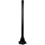 PLUMB POST 1M - 60mm Black Post with Flange