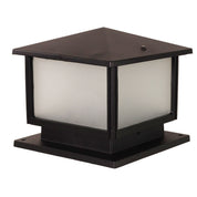 CORTEZ Black - 240v Outdoor Pillar Mount 30x30cm