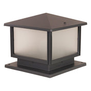 CORTEZ Graphite - 240v Outdoor Pillar Mount 30x30cm