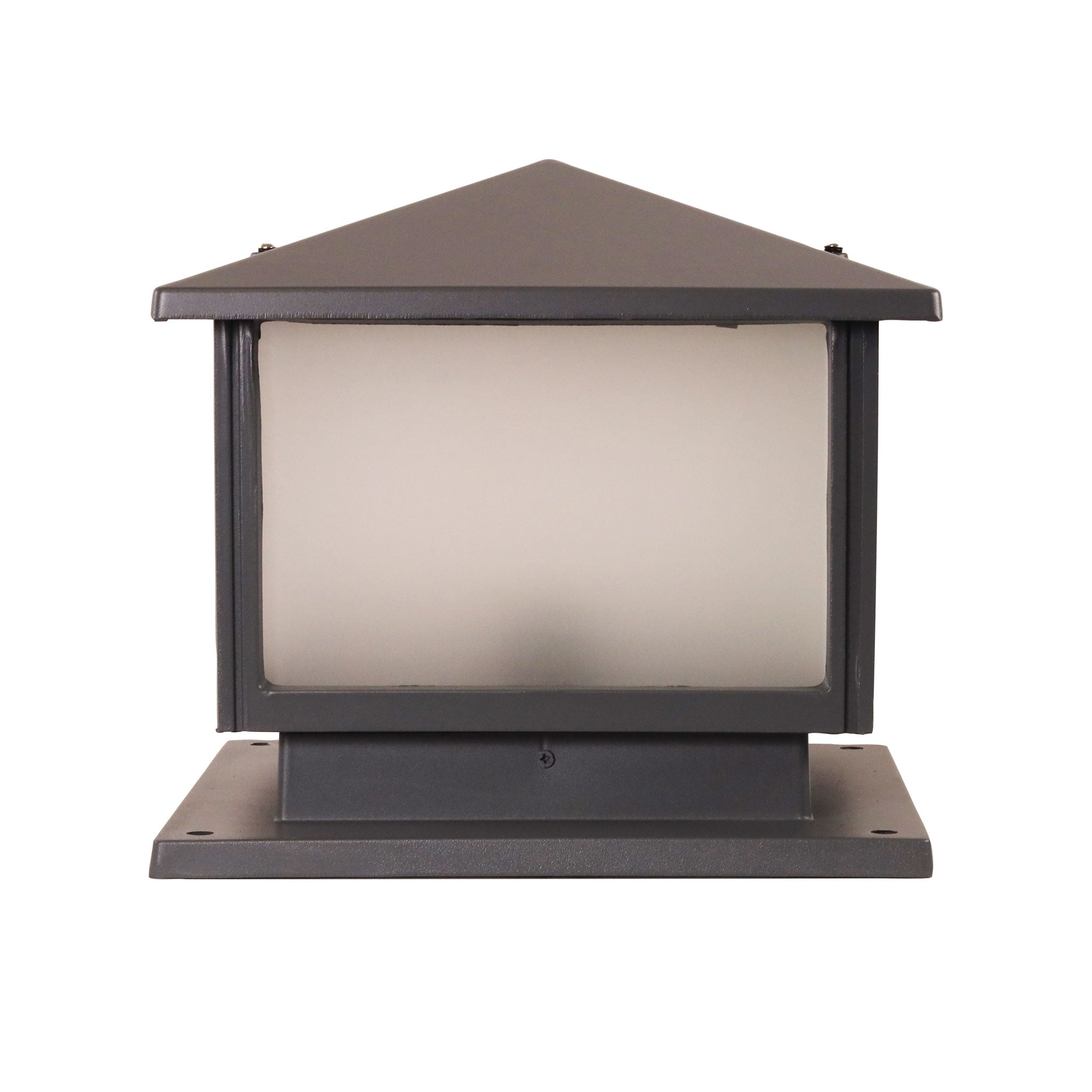 CORTEZ Graphite - 240v Outdoor Pillar Mount 30x30cm