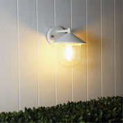 MONZA WHITE - White Outdoor Wall Light