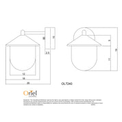 MONZA WHITE - White Outdoor Wall Light