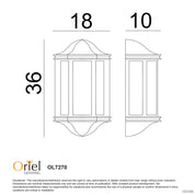 FENCHURCH BLACK - Traditional Outdoor Wall Sconce Black