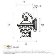 FAIRVIEW BLACK - Traditional Outdoor Coach Light Black