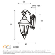 BRISTOL WALL LIGHT - Outdoor Down Wall Light