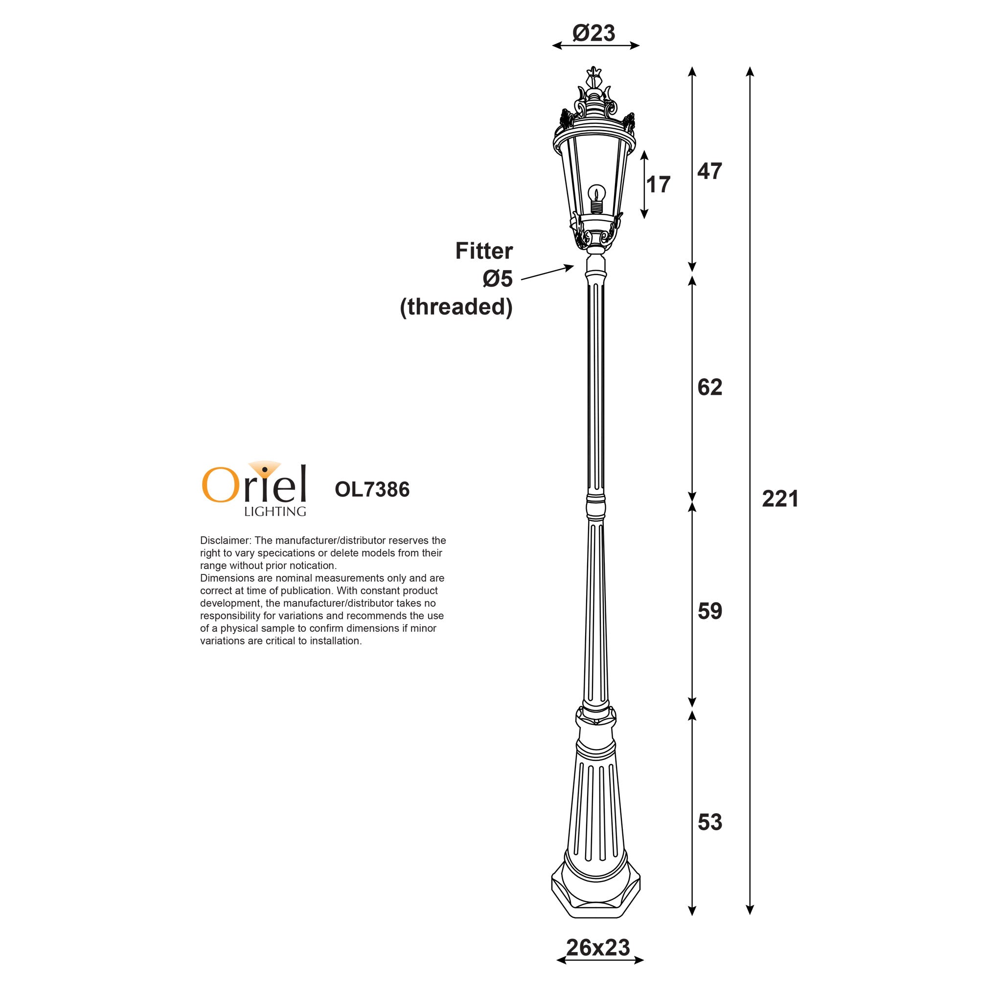 ALBION POST - Tradtional Outdoor Post Light