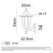 ASCOT UP WHITE - Traditional Outdoor Wall Light