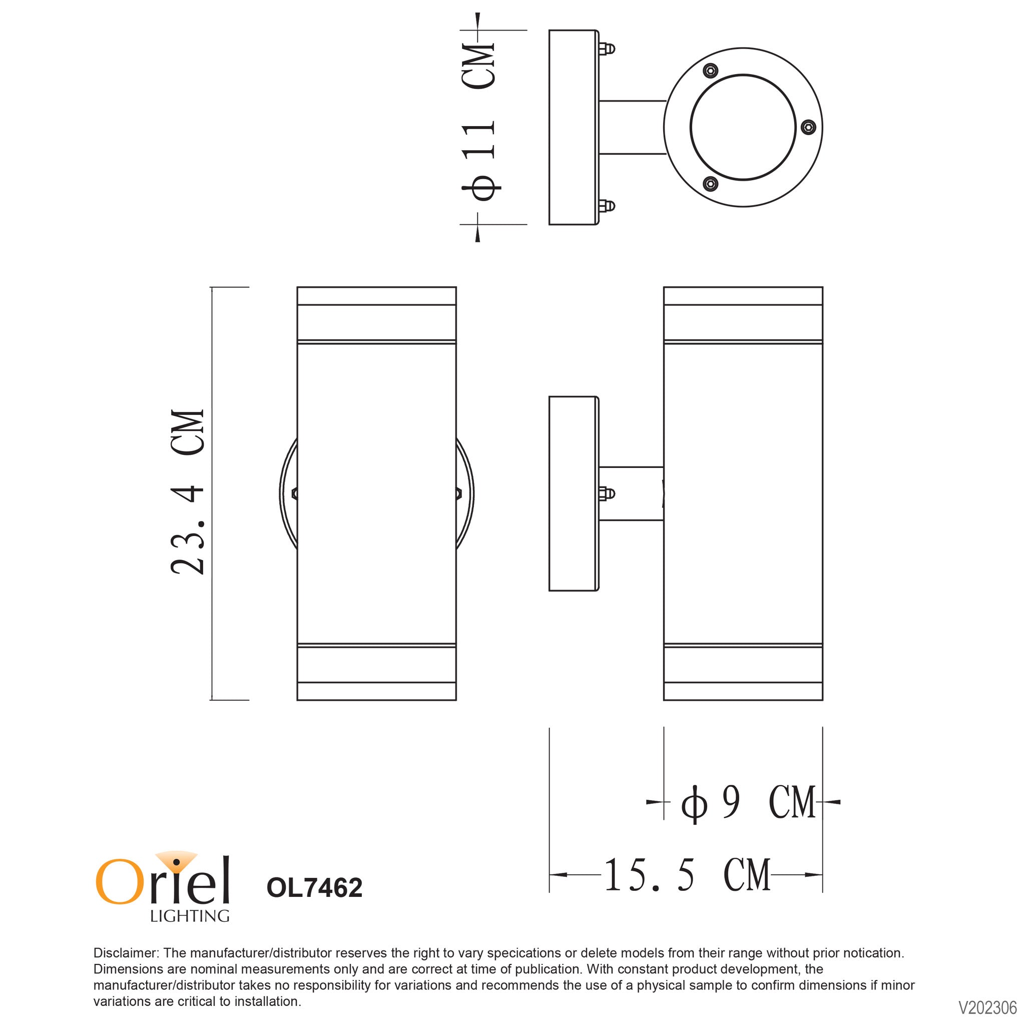 TOVE UP AND DOWN - 240V Outdoor Wall Light