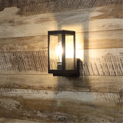 PORTICO BLACK - Black Outdoor Wall Light