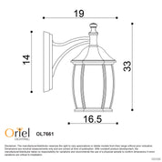 HIGHGATE DOWN Primrose - Traditional Outdoor Wall Light