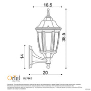 HIGHGATE UP Primrose - Traditional Outdoor Wall Light