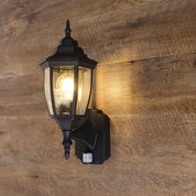 HIGHGATE SENSOR Black - Outdoor Light with Motion Sensor