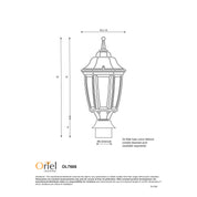 HIGHGATE POST TOP BK - suits 60mm post