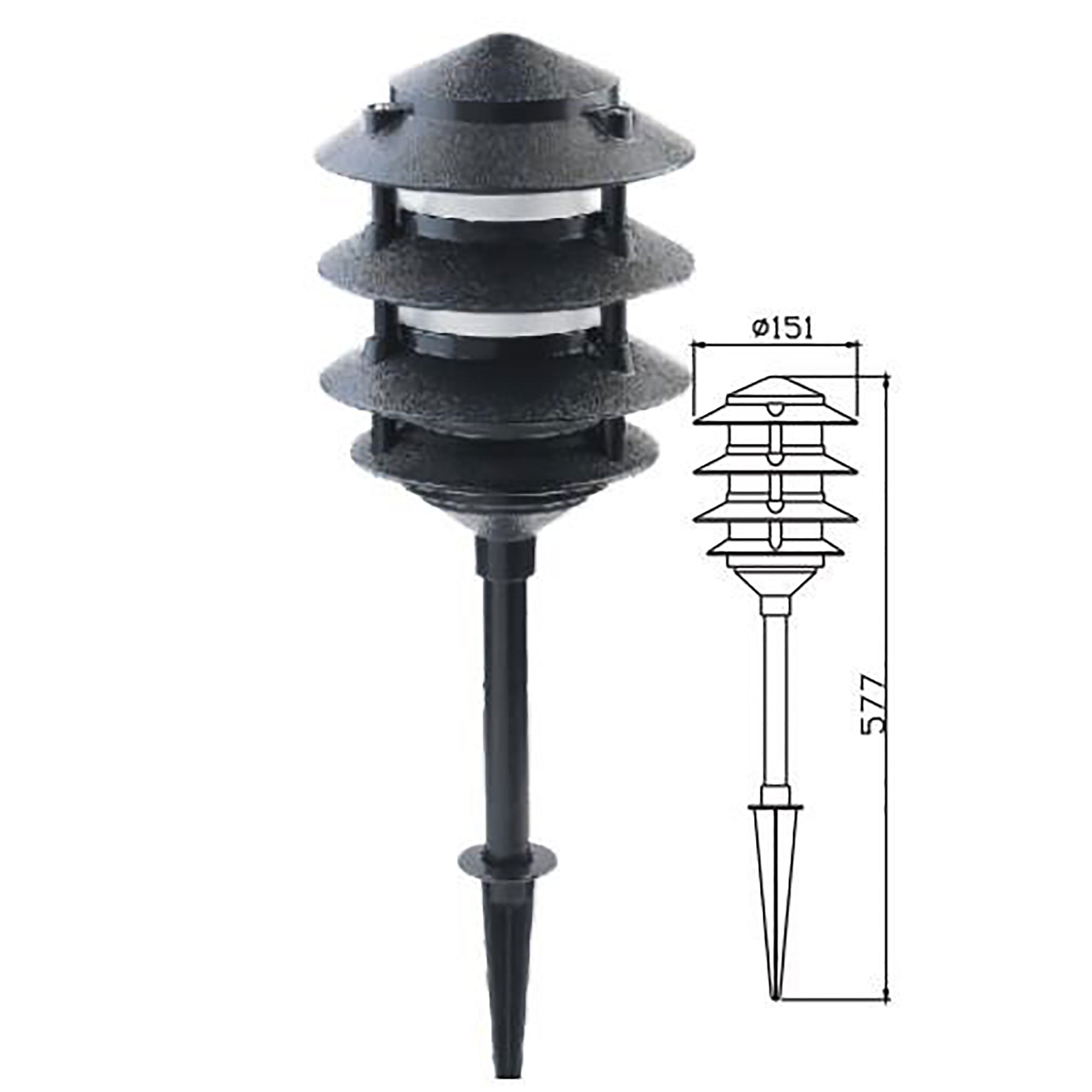 PAVILLION - 12V DIY Garden Pathway Spike 57cm