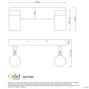 ZETA DOUBLE Stainless Steel - LED Ready Spotlight 30cm Long