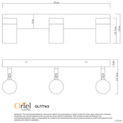 ZETA TRIPLE Stainless Steel - LED Ready Spotlight 45cm Long