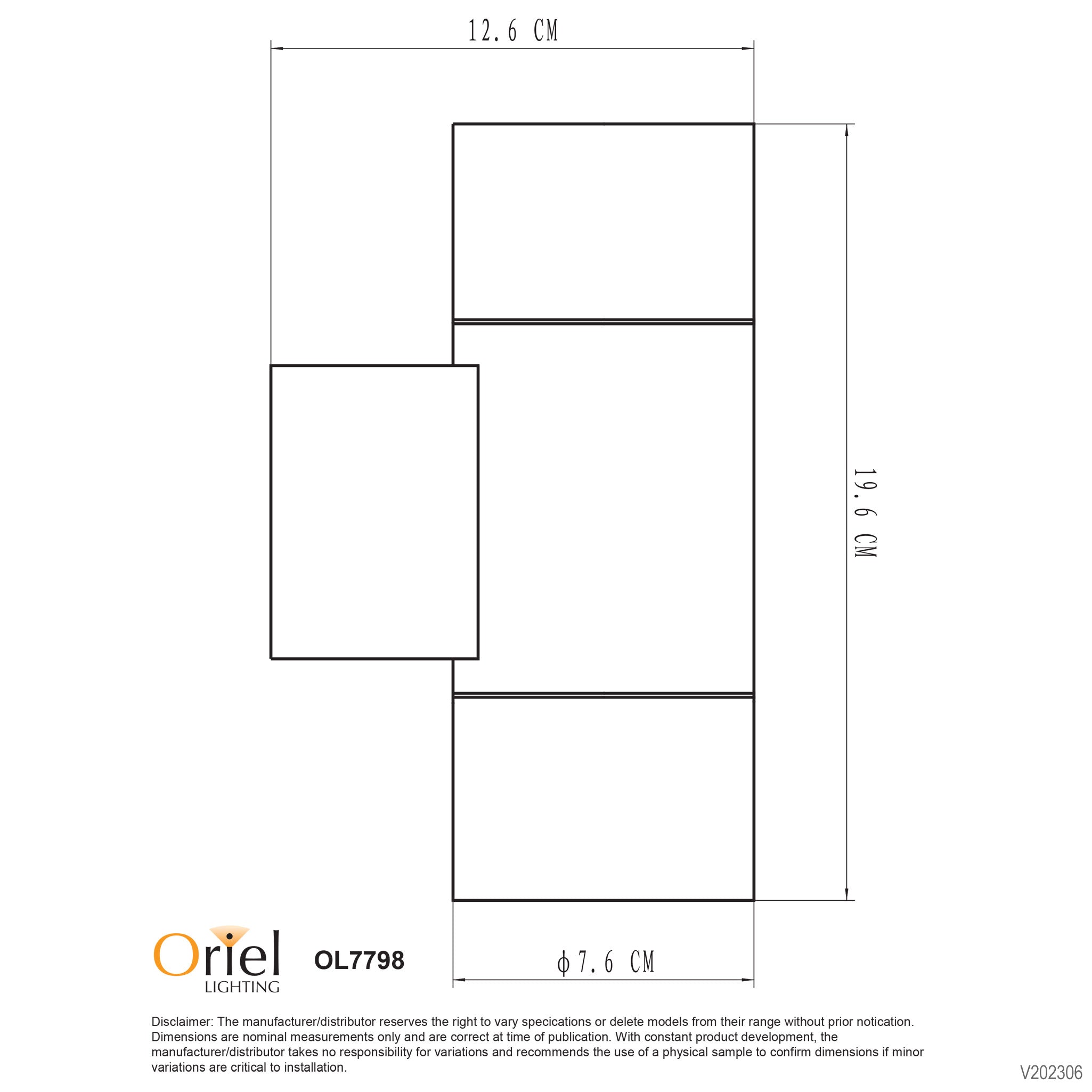 LATITUDE WHITE - Up/Down Outdoor Wall Light