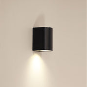 HERA DOWN BLACK - Black Outdoor Wall Light