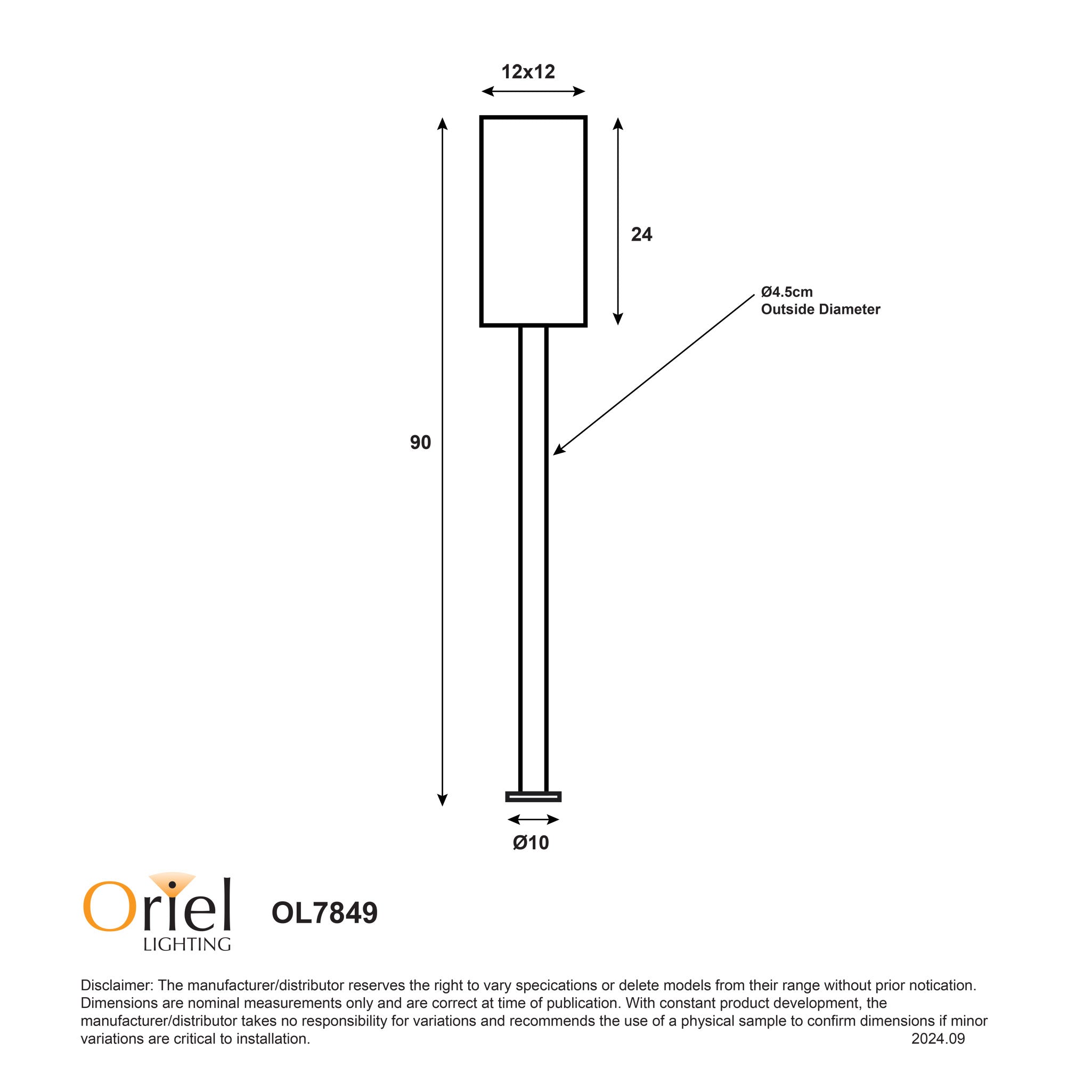 PANDORA BOLLARD - 240V Bollard Light