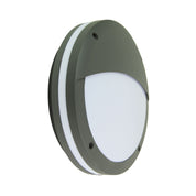 TONATO EYELID GRAPHITE - E27 IP54 Outdoor Bulkhead in Graphite