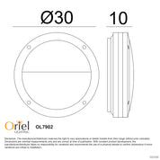 TONATO EYELID BLACK - E27 IP54 Outdoor Bulkhead in Black