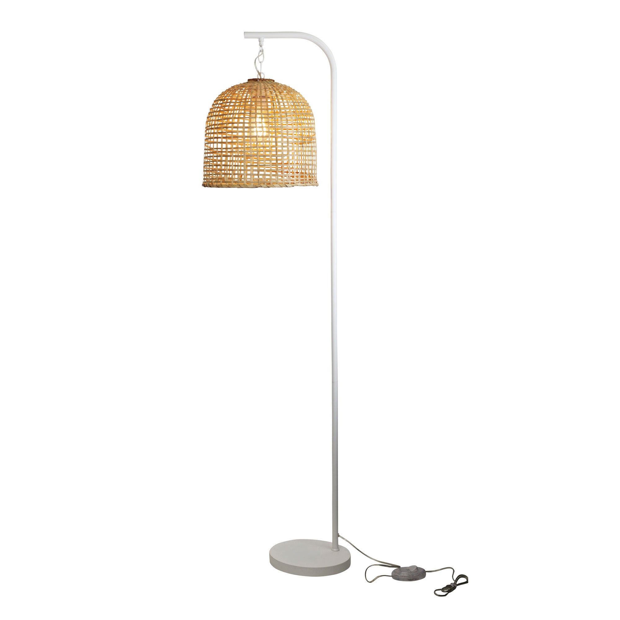 JESS White with BATUR Shade - Complete Base and Shade