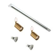 BRIDGE.2 TRACK WHITE + BRASS - 2lt Track Kit White + Satin Brass