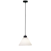 PLEAT FROST - 25cm Pleated Glass Single Pendant