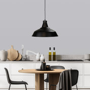 WAREHOUSER.39 PENDANT - Black 39cm Industrial Pendant