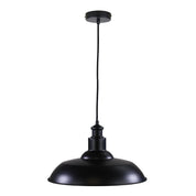 SLATER PENDANT BLACK - Black Industrial Vintage Pendant