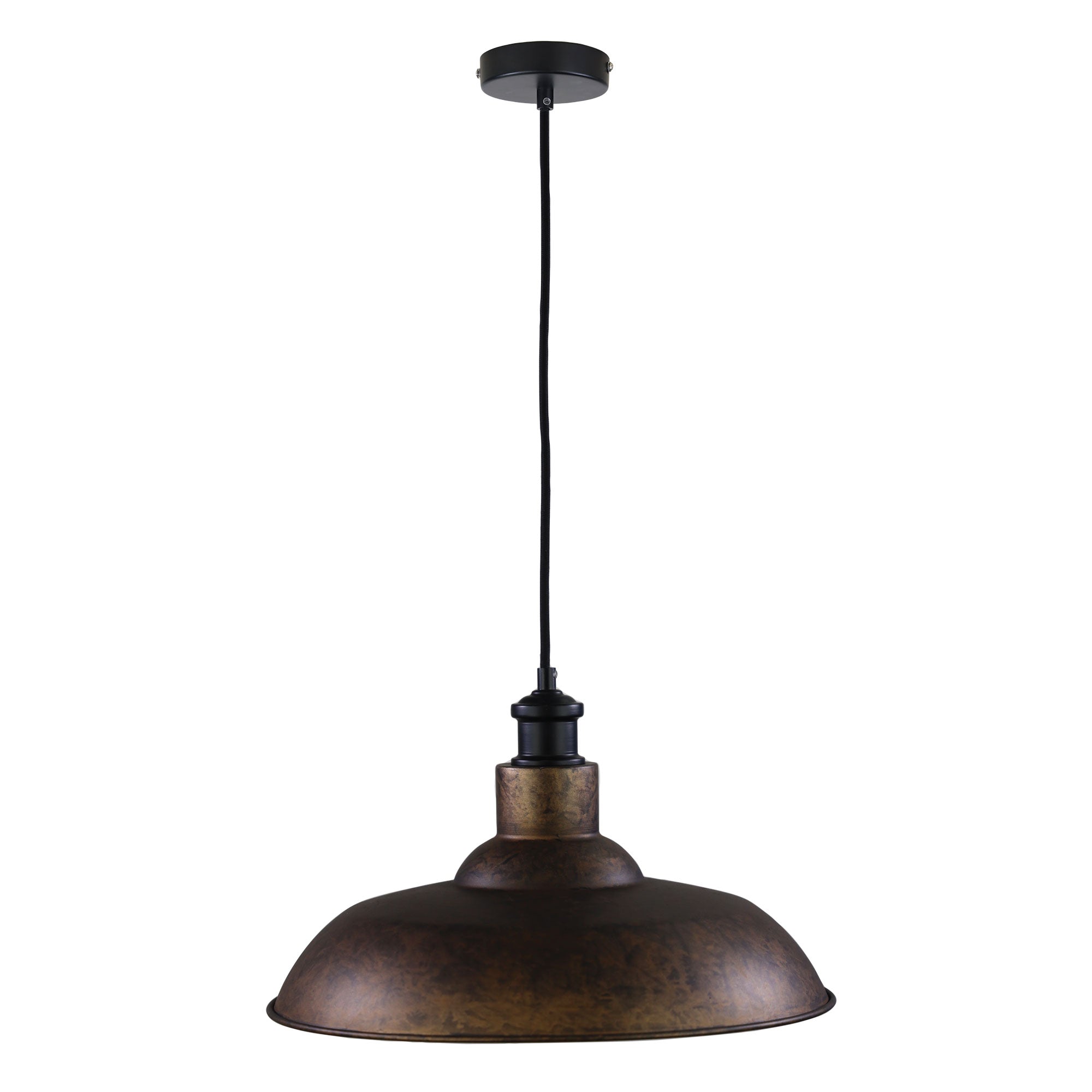 Rusty Lighting SLATER PENDANT RUST - Rust-finish Industrial Vintage Pendant – LED ...