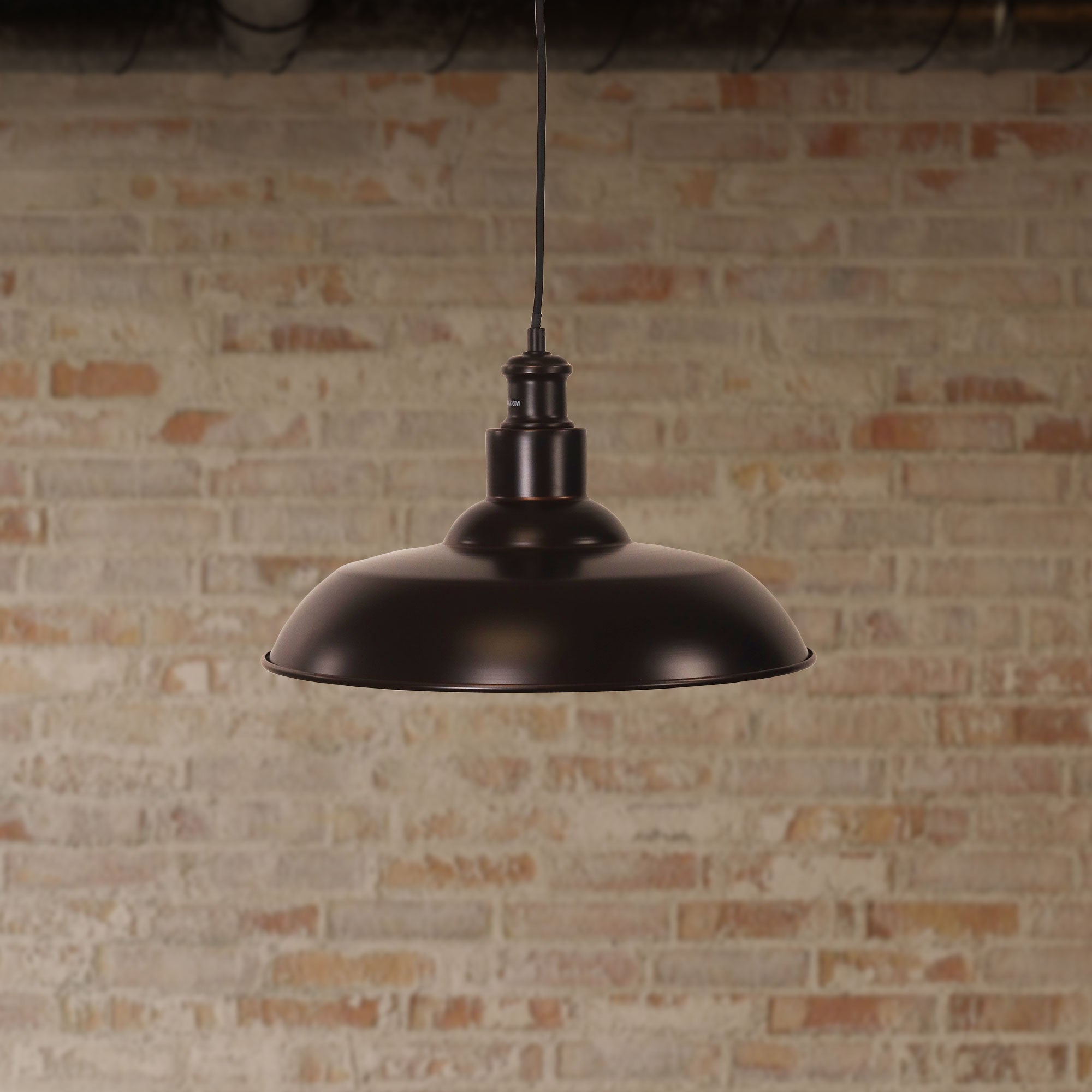 SLATER PENDANT OIL RUBBED BRONZE - Oil Rubbed Bronze Industrial Vintage Pendant