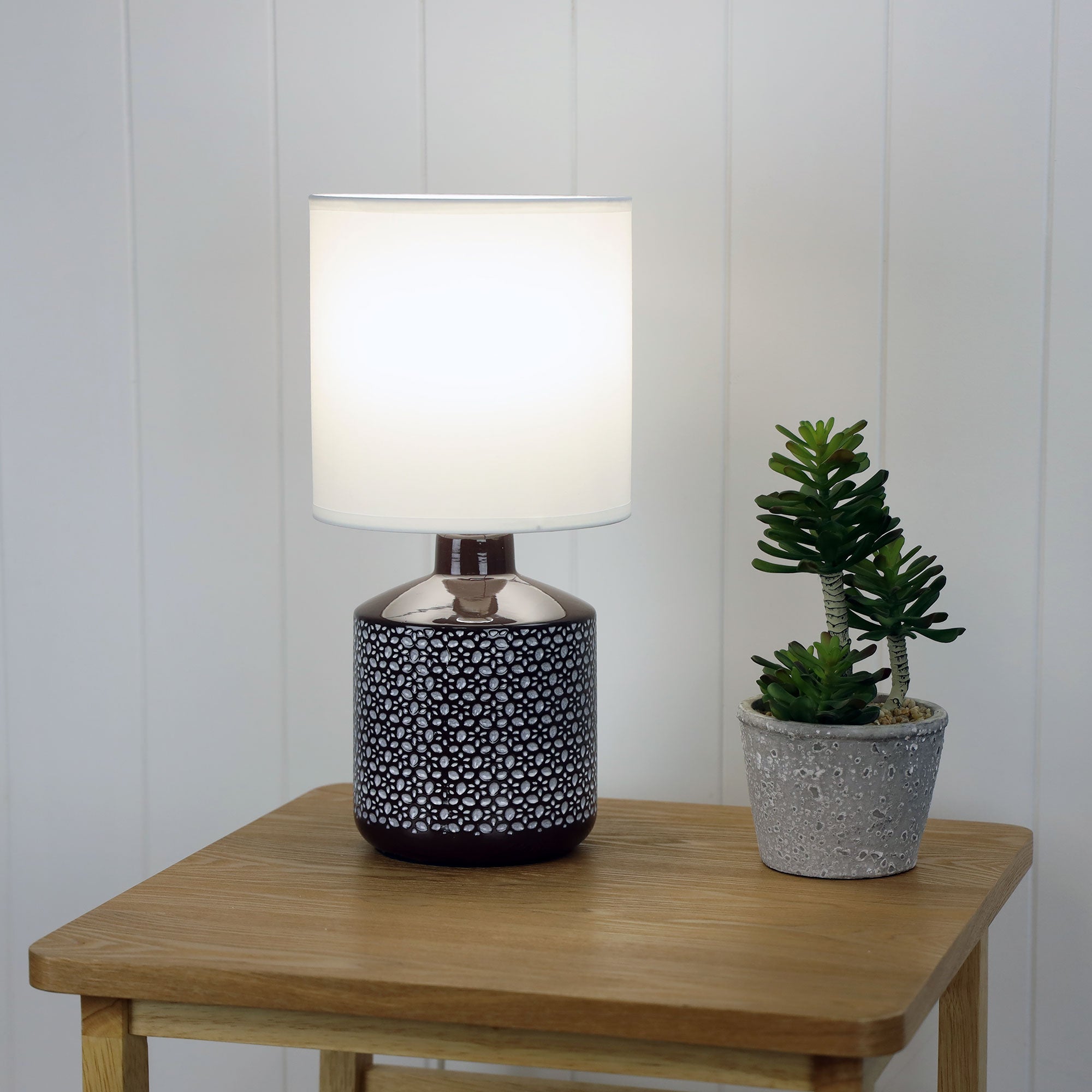 CELIA COFFEE - Coffee Ceramic Table Lamp