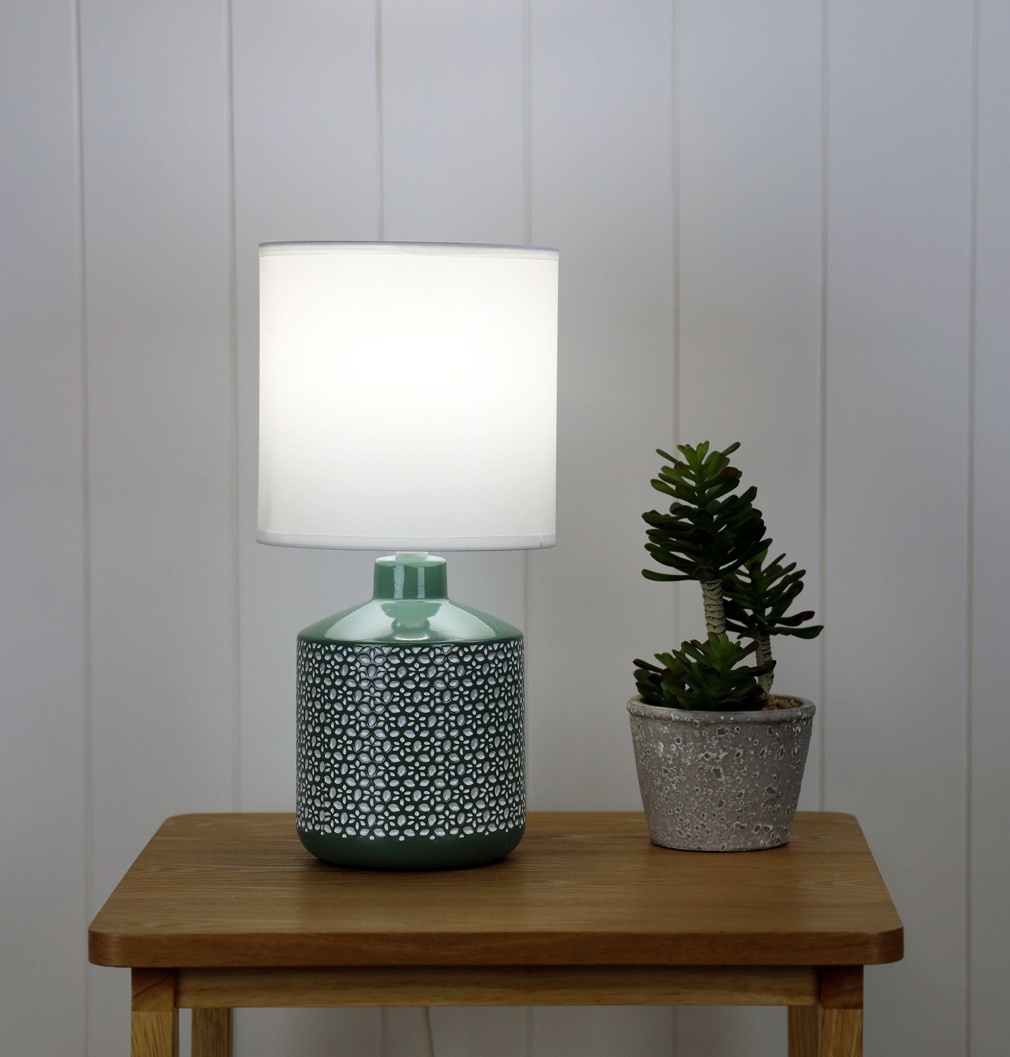 CELIA GREEN - Green Ceramic Table Lamp