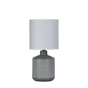 CELIA GREY - Grey Ceramic Table Lamp