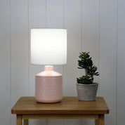 CELIA PINK - Pink Ceramic Table Lamp