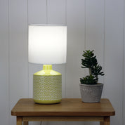 CELIA YELLOW - Yellow Ceramic Table Lamp