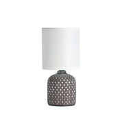 VERA TAUPE - Taupe Ceramic Table Lamp