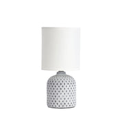 VERA WHITE - White Ceramic Table Lamp