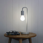 YORK GREY - Grey Table Lamp Base