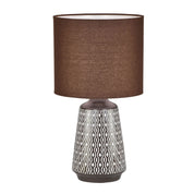 MOANA COPPER - Ceramic Table Lamp with Shade Coffee