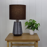 MOANA COPPER - Ceramic Table Lamp with Shade Coffee
