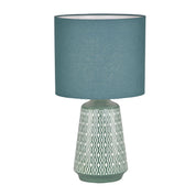 MOANA GREEN - Ceramic Table Lamp with Shade Green