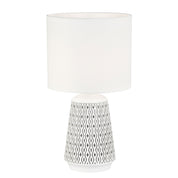 MOANA WHITE - Ceramic Table Lamp with Shade White