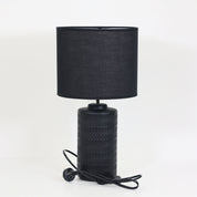 JENNY BLACK - Black Ceramic Table Lamp