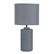 JENNY GREY - Grey Ceramic Table Lamp