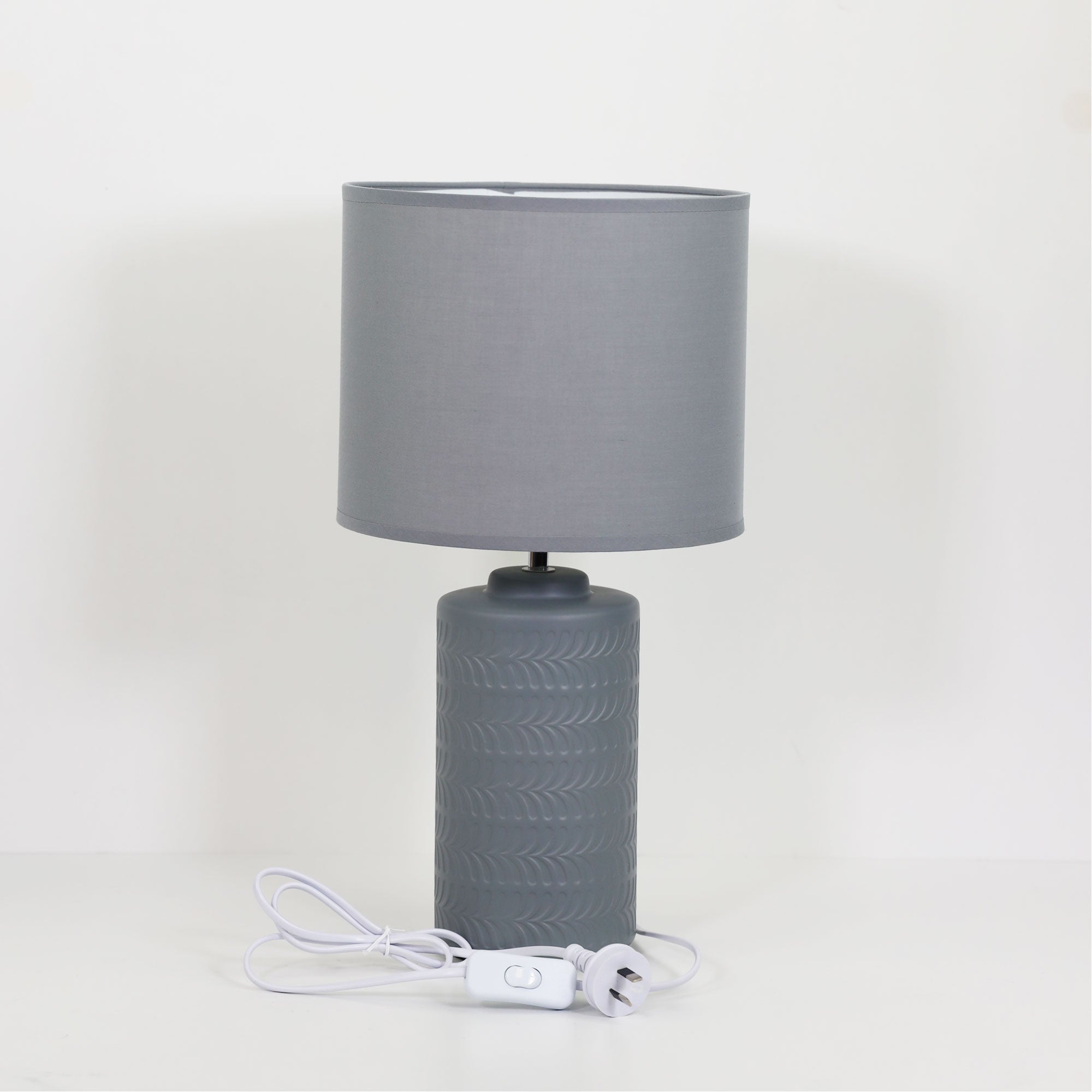 JENNY GREY - Grey Ceramic Table Lamp