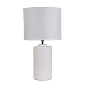 JENNY WHITE - White Ceramic Table Lamp