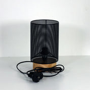 LENNY BLACK - Mesh Bedside Lamp in Black