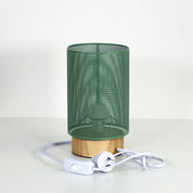 LENNY GREEN - Mesh Bedside Lamp in Green